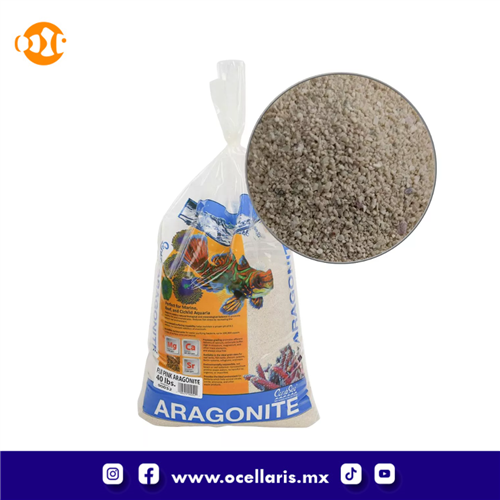 CaribSea Fiji Pink - 40 lb - Sustrato de Aragonita seca