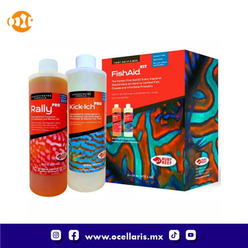 FishAid Kit - Tratamiento completo para peces - 16 oz