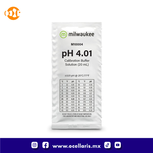 Milwaukee Liquido de Calibracion pH 4.01